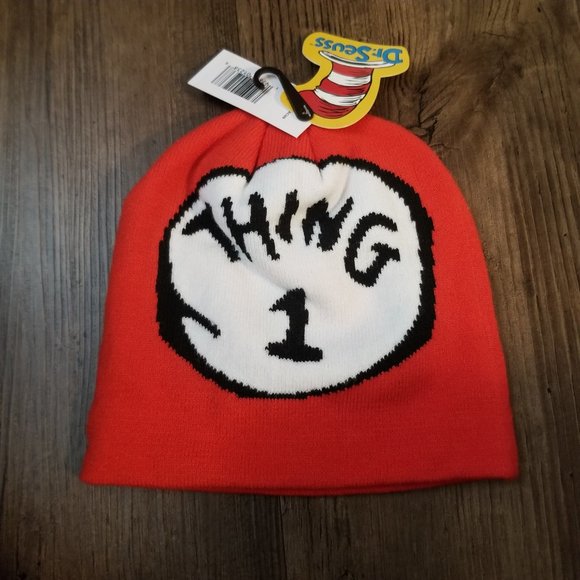 Thing 1/Thing 2 Beanie/Toque- Dr. Seuss The Cat in he Hat - Picture 3 of 5